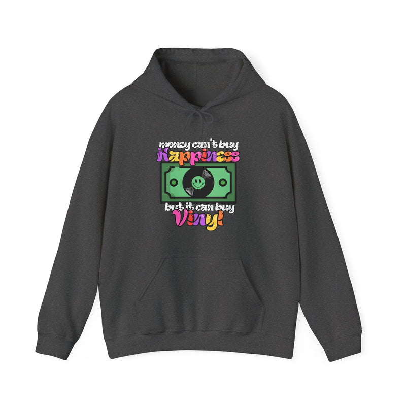 'Money Can't Buy Happiness, But It Can Buy Vinyl' Men's Hoodie, additional view