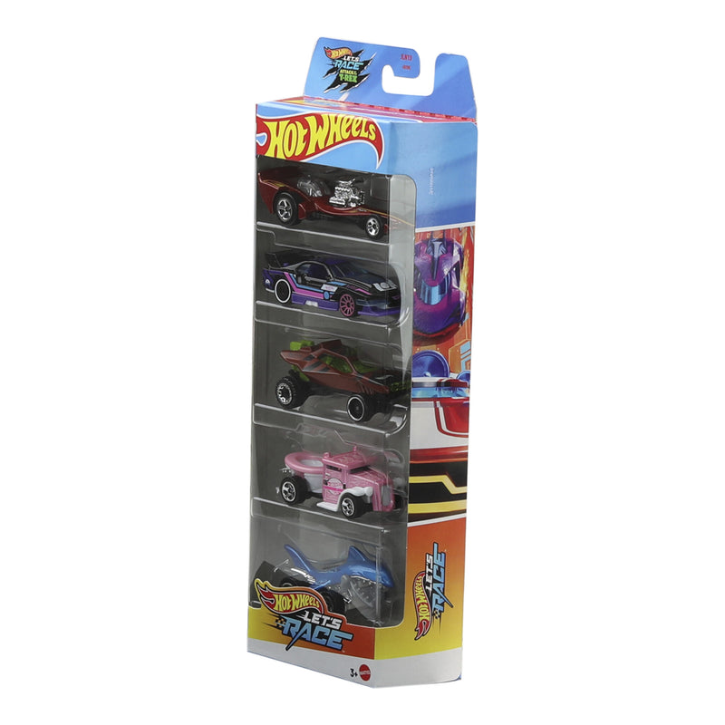 Hot Wheels Basic Car 5 Pack: Let's Race