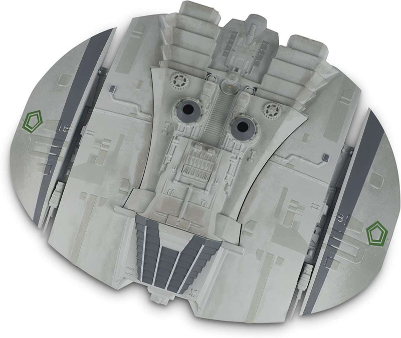 Classic Cylon Raider (TOS) Diecast Model Ship (Battlestar Galactica: The Official Ships Collection), in display