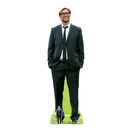 Jurgen Klopp Football Manager Height 189cm Lifesize Cardboard Cut Out With Mini collectible from Star Cutouts