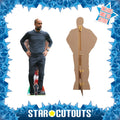 Pep Guardiola Football Manager Height 180cm Lifesize Cardboard Cut Out With Mini, side angle