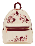 Loungefly - Cream & Red Floral Mini Backpack
