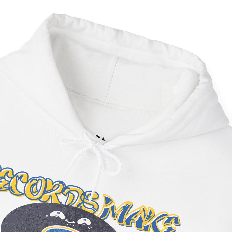 'Records Make Me Happy' Men's Hoodie, side angle