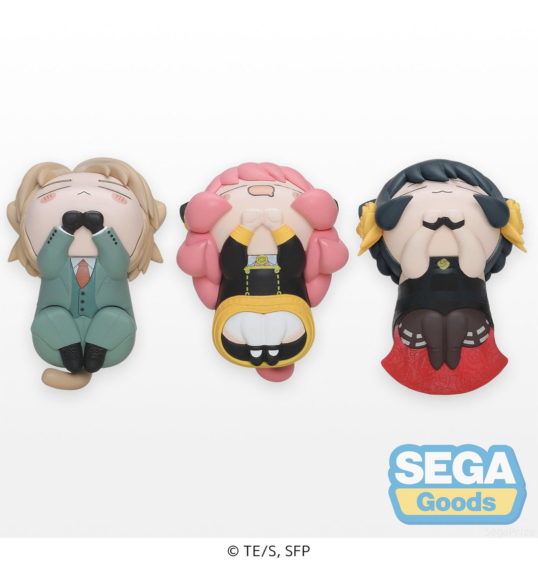 Ohiruneko SPY x FAMILY Loid Anya and Yor Forger 2.1" Scale MP Mini Figure Set (3-Pack)