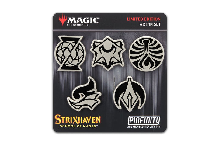 Pinfinity Strixhaven Colleges Magic The Gathering Limited Edition AR Pin Set