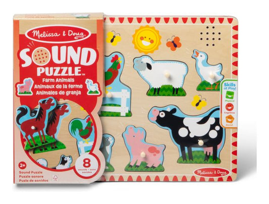 Melissa & Doug Farm Animals Sound Puzzle