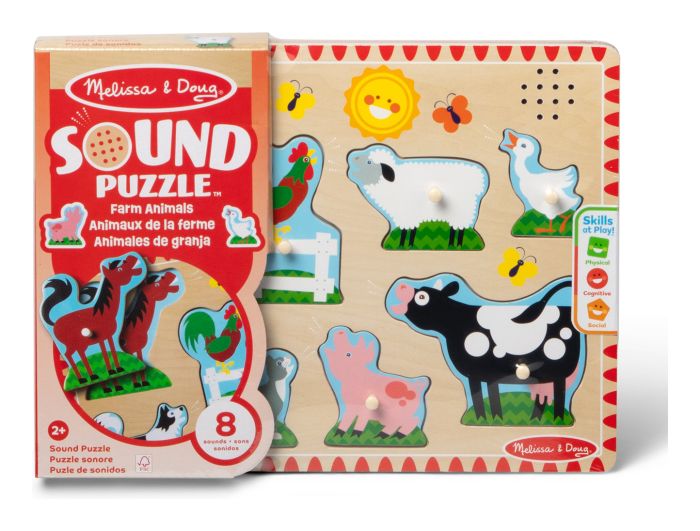 Melissa & Doug Farm Animals Sound Puzzle