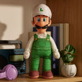 The Super Mario Galaxy Movie - 15" Posable Plush - Fire Luigi - Image