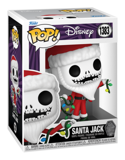 Pop! Vinyl Nightmare Before Christmas 30th Anniversary Santa Jack