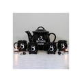 Witches Brew Ceramic Cauldron Tea Set