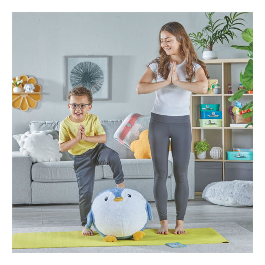 Yoga Ball Buddy with BubblePlush (Penguin) - Image