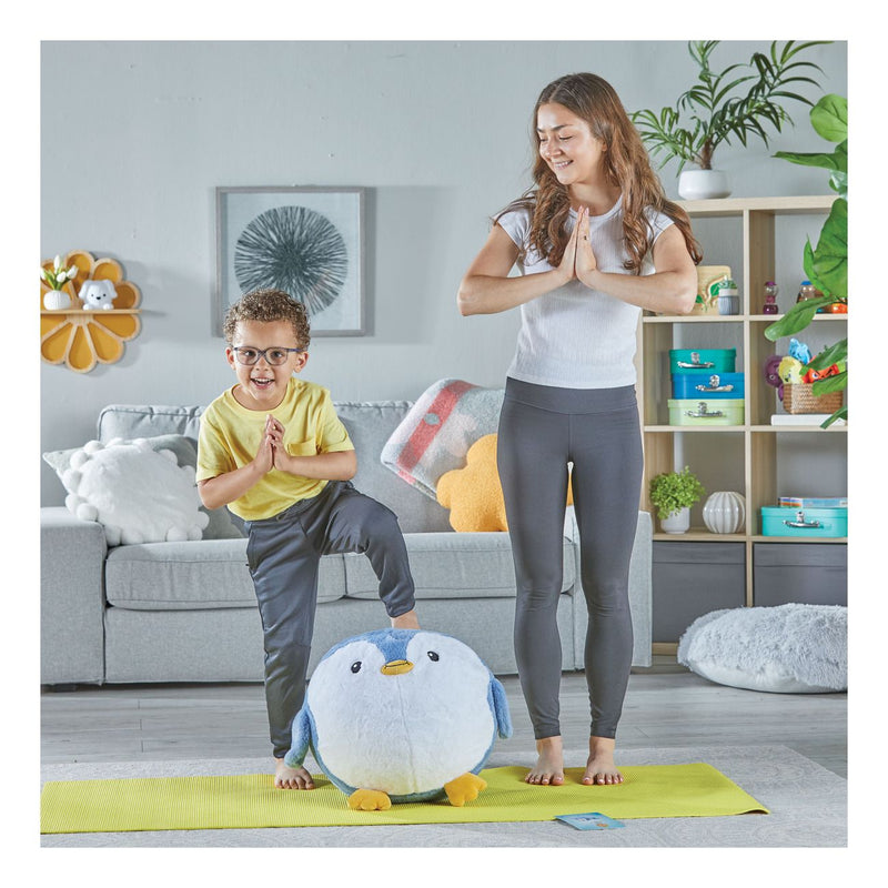 Yoga Ball Buddy with BubblePlush (Penguin) - Image
