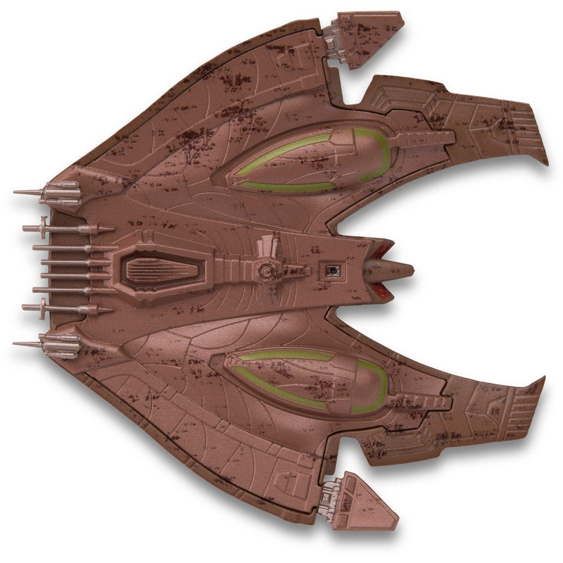 Nausicaan Fighter Model Die Cast Ship (Eaglemoss / Star Trek), in display