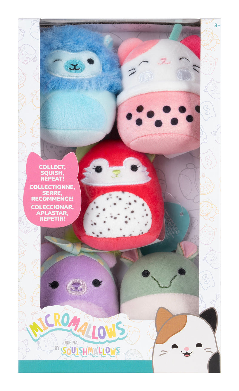 Squishmallows - 2.5in Micromallows 5 Pack Plush (Case of 4)