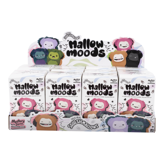 Squishmallows - 4in Clip on Plush Big Moods