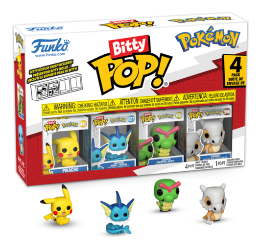 Bitty Pop! Pokemon Pikachu 4 Pack