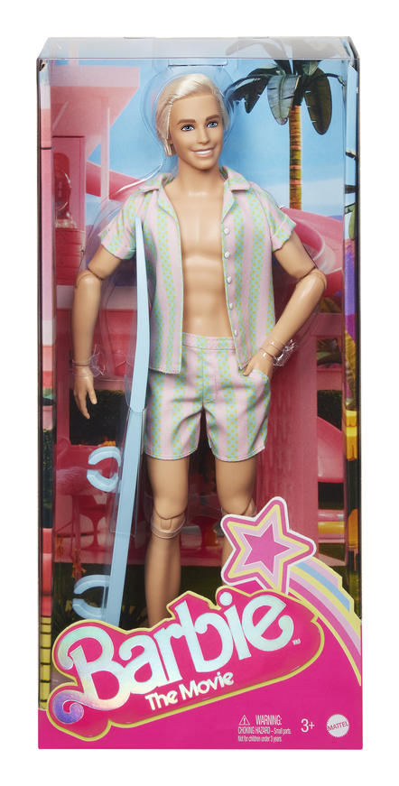 Barbie Movie Ken Pastel Stripes Beach Set - Image
