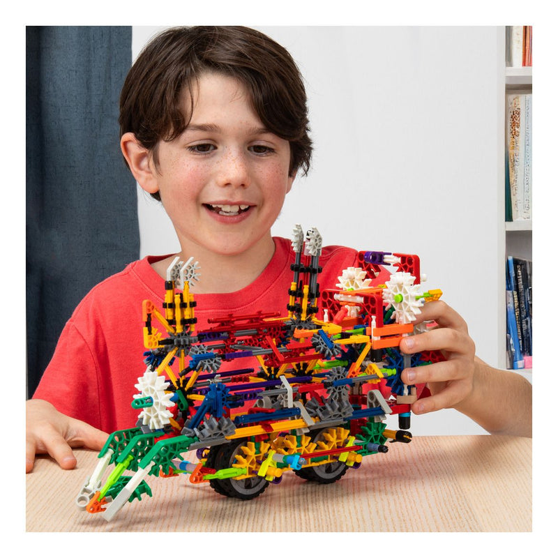 K'nex 408 Piece 80 Model Deluxe Set with Bag, close-up detail