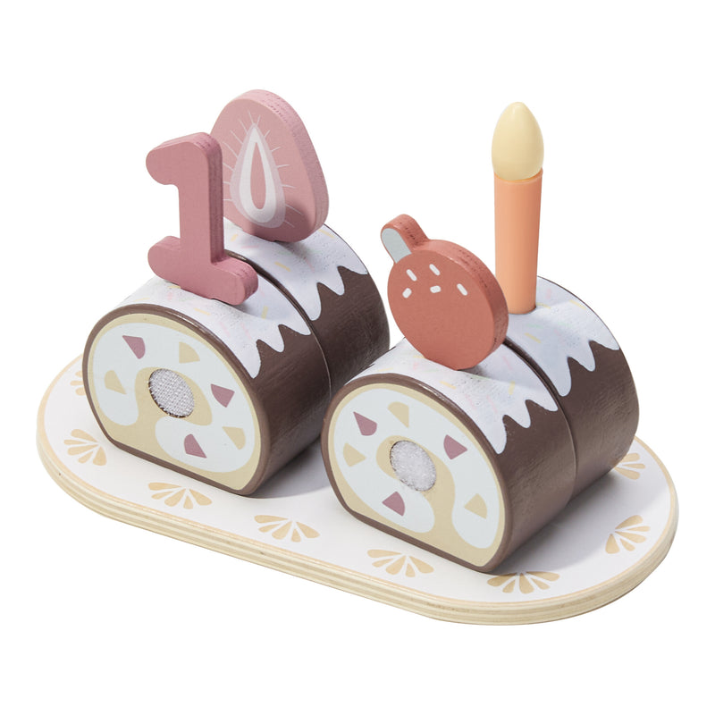 Wooden Swiss Roll Set