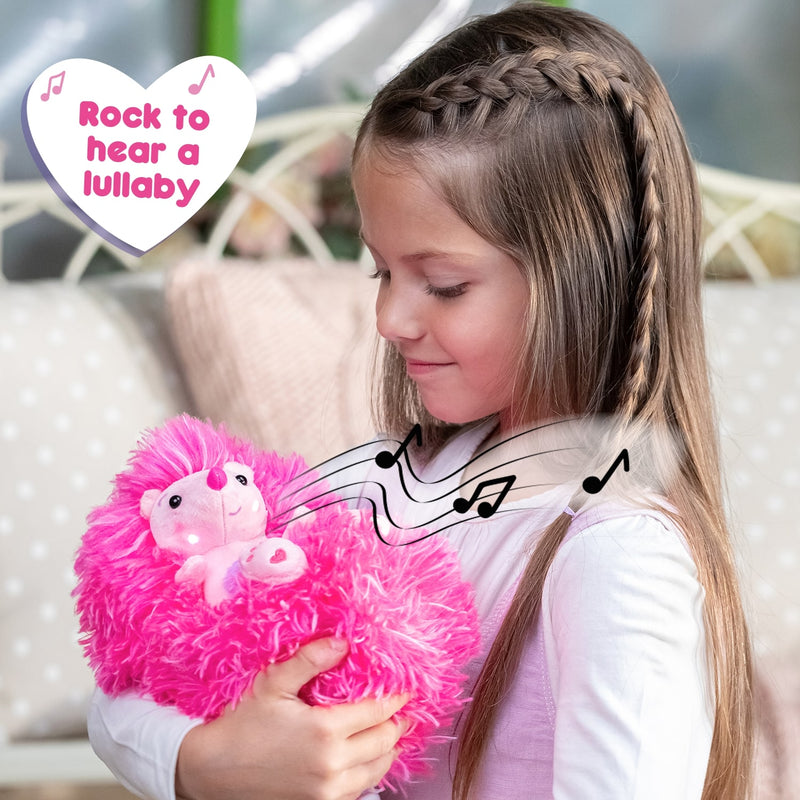 Curlimals Mummy and Baby Mimi Interactive Hedgehog Plush Toy