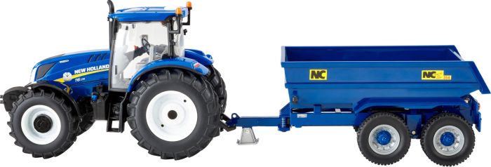 New Holland T6 Tractor With Trailer Playset