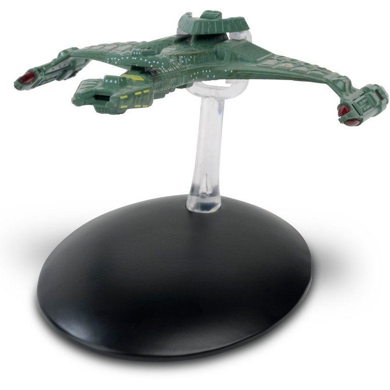 Klingon Attack Cruiser (Vor'cha-class) Model Diecast Ship (Eaglemoss / Star Trek), side angle