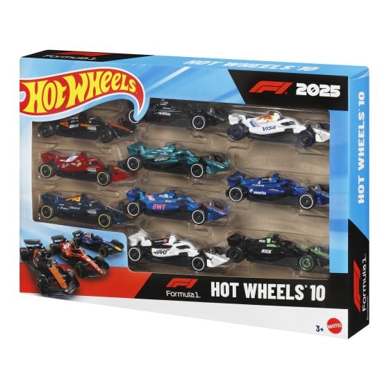 Hot Wheels Basic Car 10 Pack: Formula 1