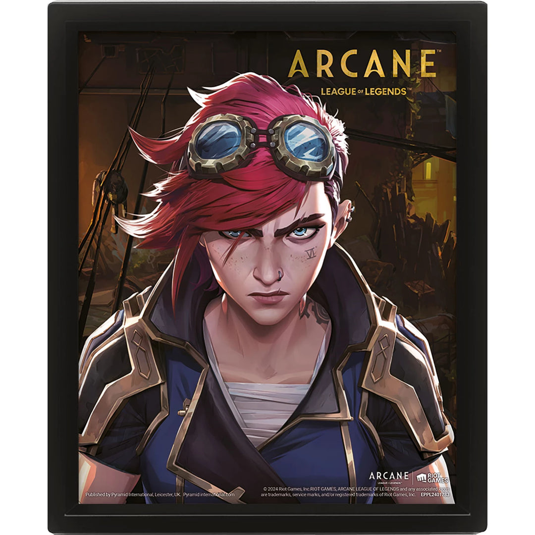 Jinx-Vi Arcane 3D Lenticular Framed Print