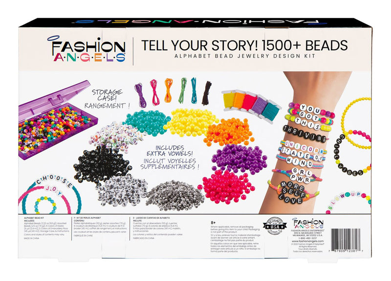 Fashion Angels Tell Story 1500+ Alphabet Bead Jewellery - Image
