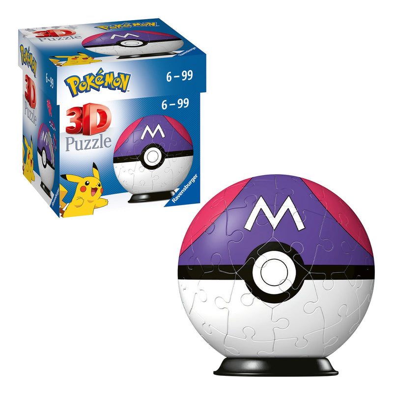Pokemon Master Ball 54 Piece 3D Puzzle - Image
