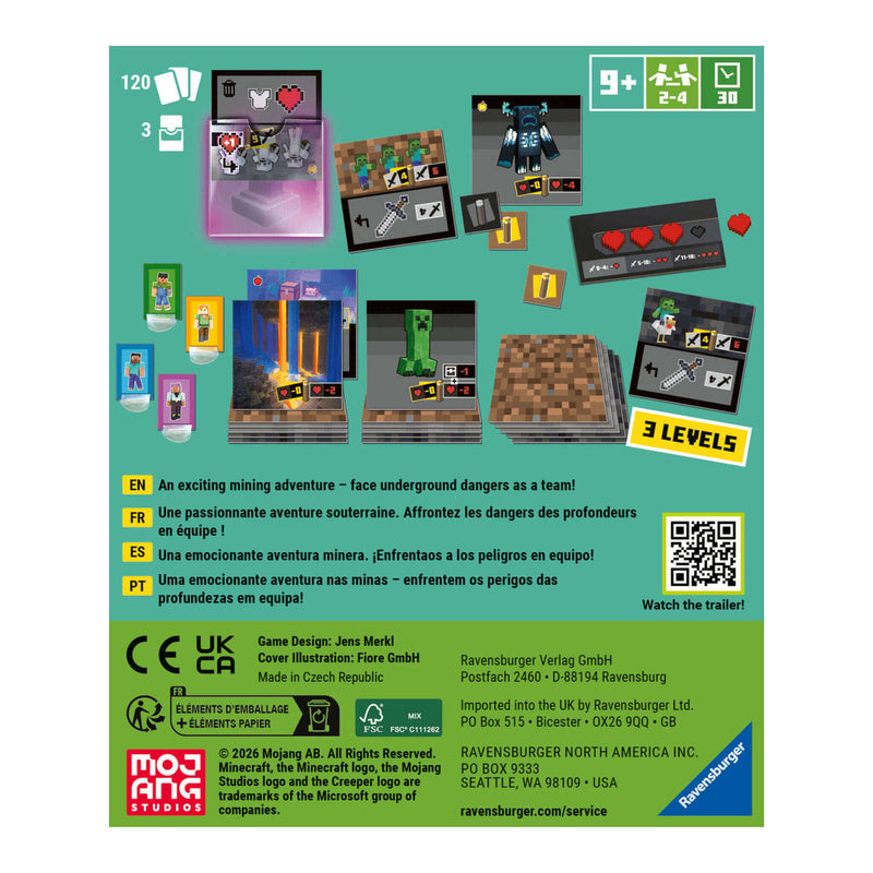Minecraft Digging Down Card Game