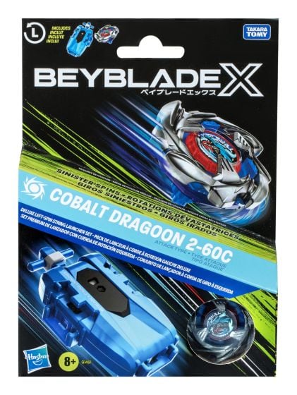 Beyblade X Cobalt Dragoon 2 60C Launcher Set