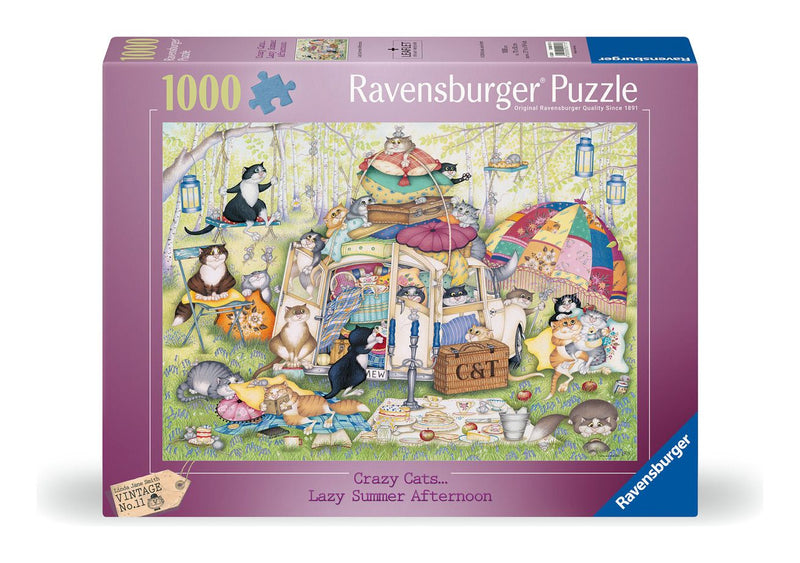 Crazy Cats - Lazy Summer Afternoon, 1000pc - Image