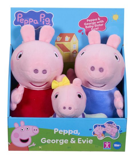 Peppa Pig Peppa/George/Evie 3-Pack