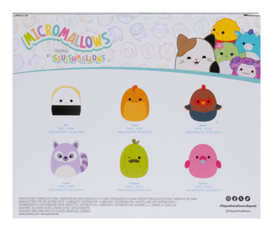 Squishmallows - 2.5in Micromallows 6 Pack Plush #2 (Case of 4) (image 2 of 3)