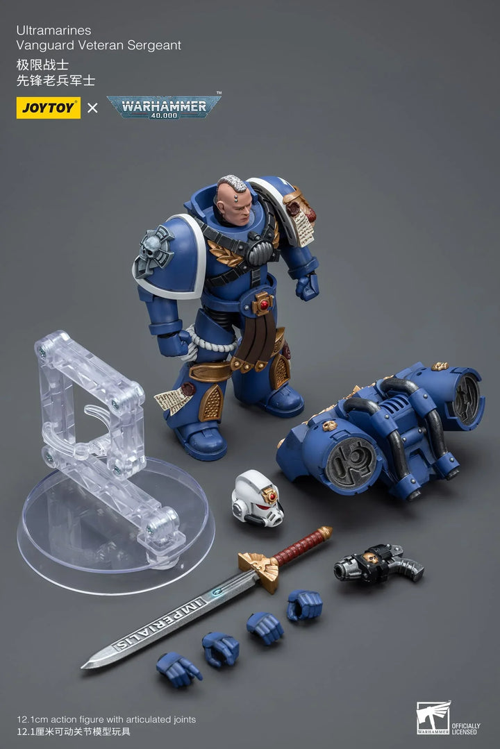 Warhammer 40,000 Ultramarines Vanguard Veteran Sergeant 1/18 Scale Action Figure