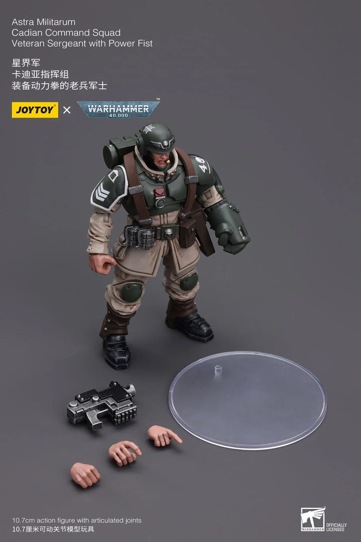 JoyToy Veteran Sergeant (Cadian Command Squad) Warhammer 40K 1/18 Scale Action Figure