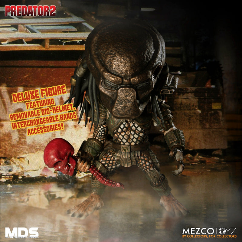 Predator 2 City Hunter Deluxe 6" Mezco Designer Series Figure side angle