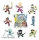 Ninja Kidz Action Mystery Figures CDU (Case of 24)