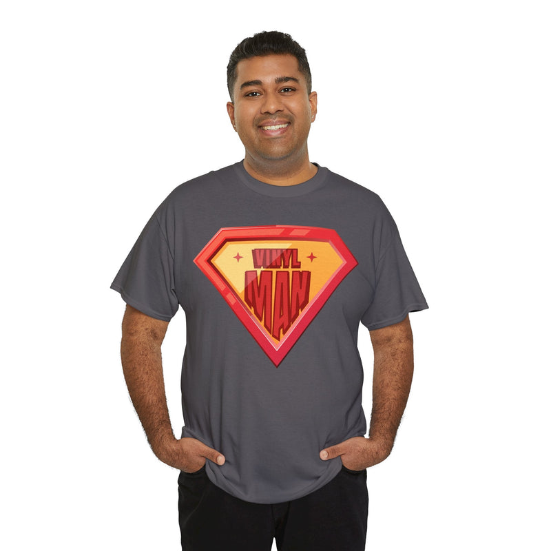 'Vinyl Man' Men's Superhero T-Shirt, additional view