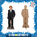 Paul McCartney Height 182cm Lifesize Cardboard Cut Out With Mini, side angle