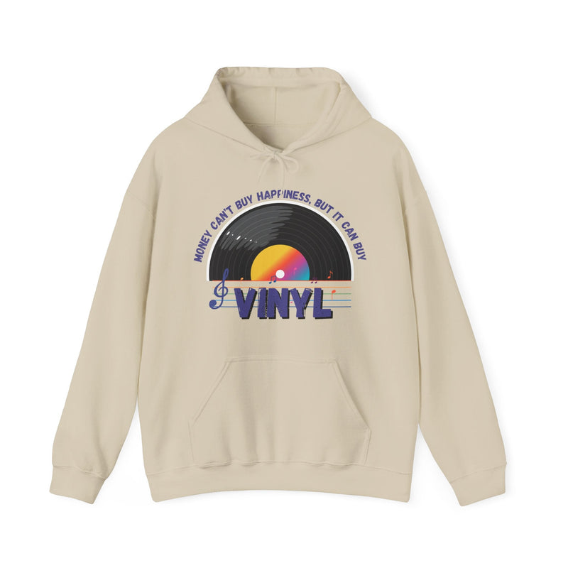 'Money Can't Buy Happiness, But It Can Buy Vinyl' Men's Hoodie, additional view