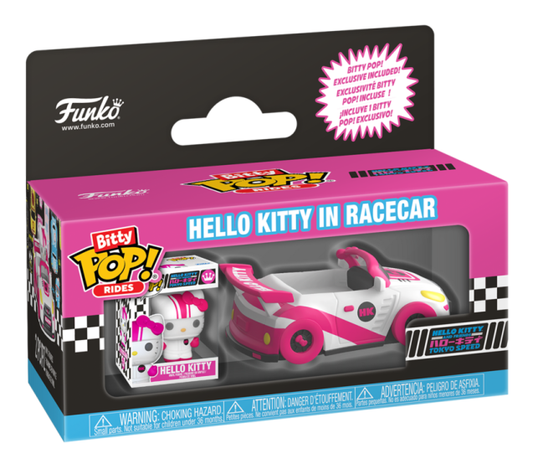 Ride - Sanrio - Racecar w/Hello Kitty Funko Bitty Pop! Vinyl Figure