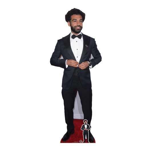 Mohamed Salah Footballer Height 177cm Lifesize Cardboard Cut Out With Mini collectible from Star Cutouts