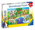 Time at the Zoo 2x 12 Piece Jigsaw Puzzle