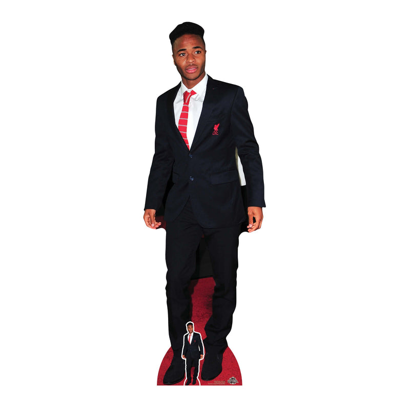 Raheem Sterling Footballer Height 172cm Lifesize Cardboard Cut Out With Mini collectible from Star Cutouts