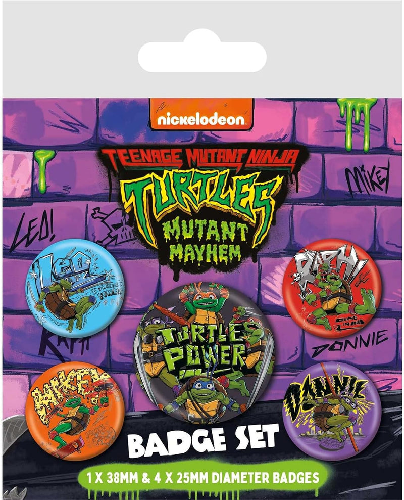 Teenage Mutant Ninja Turtles Mutant Mayhem Pin Badge Set of 5