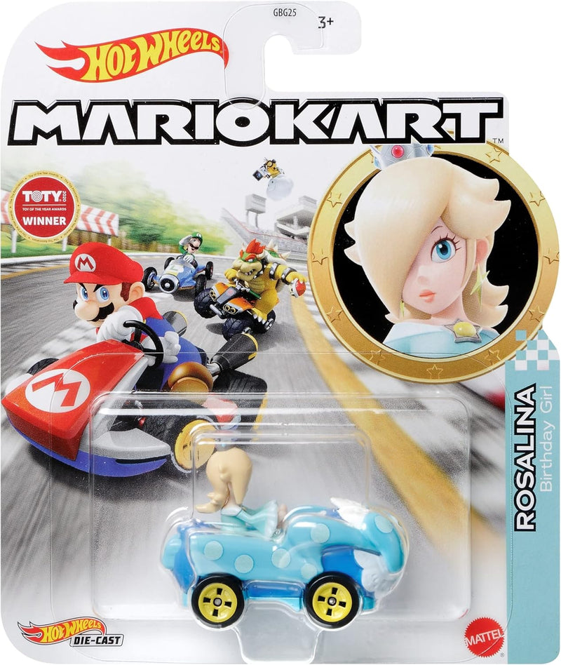 Hot Wheels Mario Kart Rosalina Birthday Girl Diecast Car