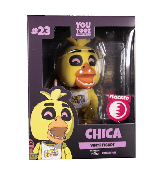 YouTooz Chica Five Nights at Freddy's FLOCKED Vinyl Figure