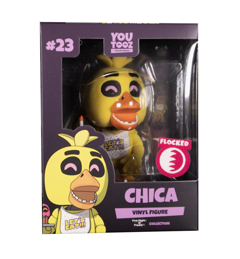 YouTooz Chica Five Nights at Freddy's FLOCKED Vinyl Figure